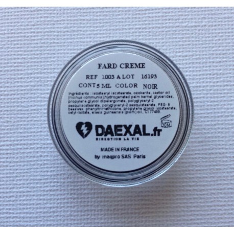 Fard crème noir pour maquillage secourisme Fard crème noir pour maquillage secourisme