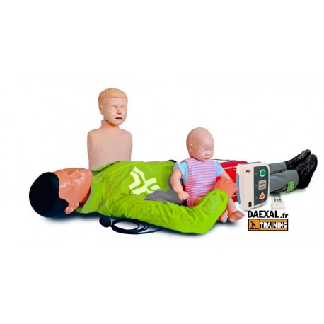 KIT 3 mannequins et défibrillateur...