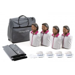 FOR122N - Pack de 4 Little Anne QCPR version noire