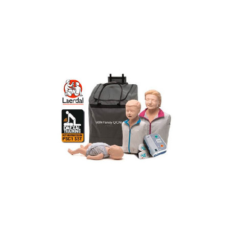 KIT 3 MANNEQUINS QCPR + DEFIBRILLATEUR FORMATION SST/PSC1