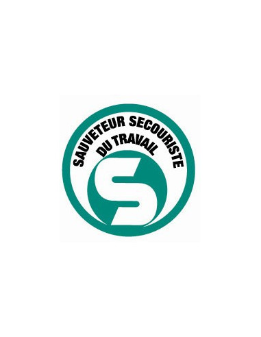 Autocollant SST pour casque de chantier