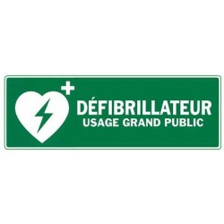 Panneau Défibrillateur intérieur / Extérieur 