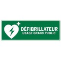 Panneau Défibrillateur intérieur / Extérieur 