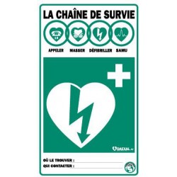 Autocollant CHAÎNE DE SURVIE