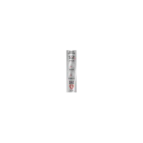 Plaque Alu Brossé Ascenceur