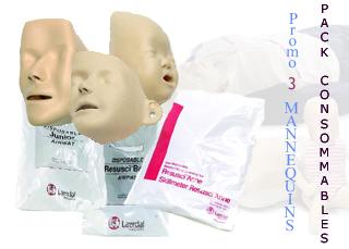 PACK CONSOMMABLE POUR 3MANNEQUINS LAERDAL